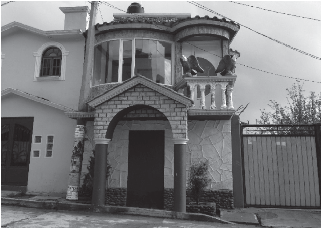 Vivienda construida
y en desuso en San Simeón Xipetzinco.