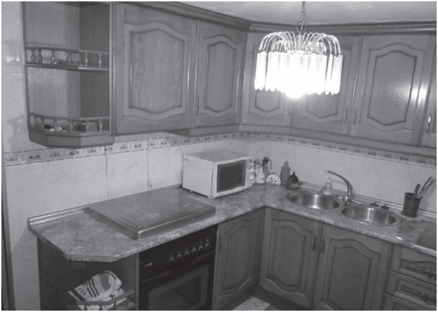 Cocina
integral con fines ornamentales en San Simeón Xipetzinco.