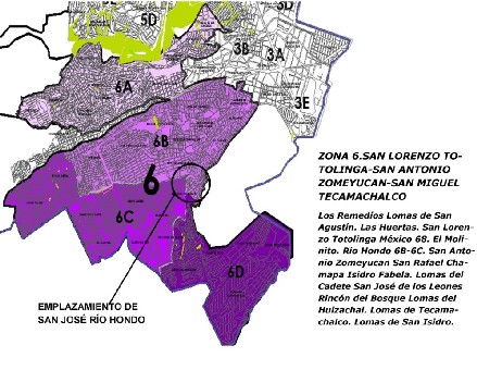 Emplazamiento de San José Río Hondo